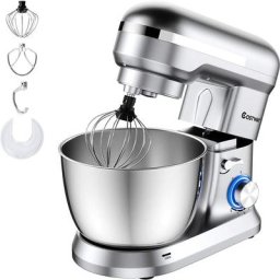 Relax4life - Robot Pâtissier 1300W à 8 Vitesses, Batteur Électrique avec Bol 4,5L en Acier inox et