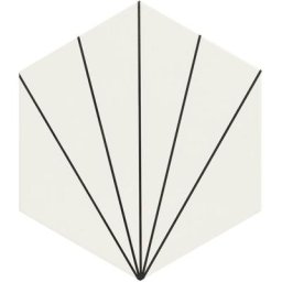 Realonda - Carreau tomette blanc dandelion 33x28.5 venus white - 1m²
