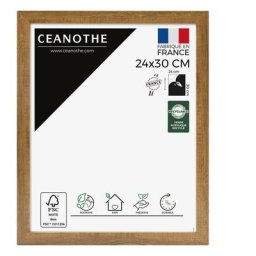 Cadre Photo Marron 24x30 cm et 30x24 cm - Convient au A4 – Fabriqué en France - Cadre Precious