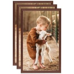 Collage de cadres photo 3 pcs de table Marron 10x15 cm mdf Vidaxl Marron