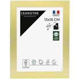 Cadre Photo Doré 13X18 cm et 18x13 cm - Convient au A6 et Carte Postale – Fabriqué en France