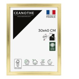 Cadre Photo Doré 30x40 cm et 40x30 cm – Cadre pour Photo 30x40 cm - Convient au A4 – Fabriqué en