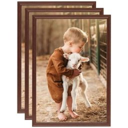 Collage de cadres photo 3 pcs de table Marron 15x21 cm mdf Vidaxl Marron