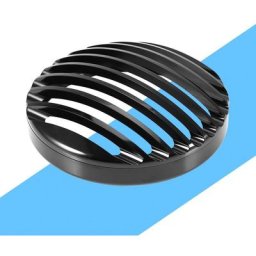 Couvercle de gril de phare de moto en aluminium noir 5 3/4 'pour xl 883 1200
