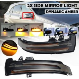 Kingso - Paire de voyants de rétroviseurs latéraux à led dynamiques pour Mercedes Benz W204 W212