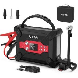 Jstar 6 Booster Batterie Voiture et Compresseur d'air Portatif Démarreur de Voiture Moto Portable