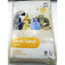 Coquilles d'huîtres brun krusta 25 kg pour oiseaux - animallparadise - Blanc