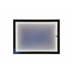 Interface Plv - Porte menu mural métal pour 4 feuilles A4 avec option led - Noir