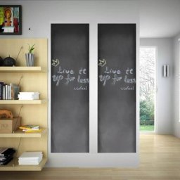 Tableau autocollant avec craies, Toile murale 0,6 x 3m 2 rouleaux,Epaisseur 0,1 mm