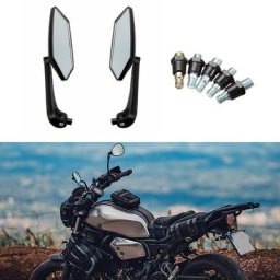 Wyctin - Hofuton Rétroviseur Moto Universel pour Guidon Creux 7/8 pouces(Lot de 2)