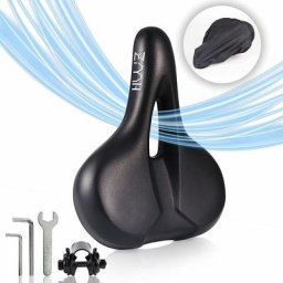Selle de vélo ZMH avec selle de vélo en gel pour femmes hommes siège de vélo ergonomique