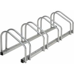 Système support range porte vélo râtelier inclinable 4 vélos garage pratique au sol ou mural acier