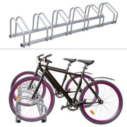 Ratelier velo Porte Vélo, Support Vélo, Range Vélo au Sol ,6 velos Systeme rangement pour velo