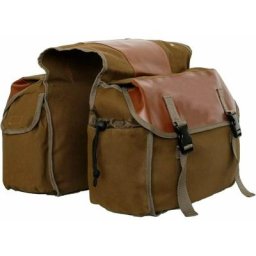 Sac de Vélo Rétro Sacoche Porte-Bagages Sac Double de Siège Arrière pour Vélo Moto