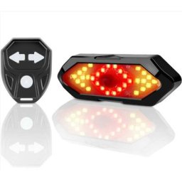 Clignotant Velo et Feu Arrière avec Effets Sonores, Télécommande sans-Fil, 5 Modes d'éclairage