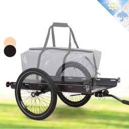 Remorque Velo Cargo, Charette Velo à 2 Roues, Remorque Vélo pour Bicyclette, Kit de Fixation pour