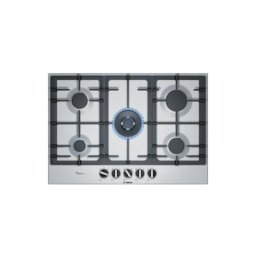 Serie 6 PCQ7A5B90 plaque Acier inoxydable Intégré (placement) Gaz 5 zone(s) - Bosch