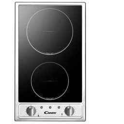 Candy - CTV200 Plaque de cuisson Domino Vitrocéramique - 2 zones - 2900W - L29 x P51cm - Revetement