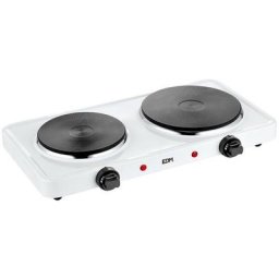 EDM - Plaque de cuisson électrique portable 1000-1500w 2 plaques 46x24x7,5cm