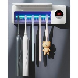 Brosse à Dents Désinfectante uv, Support de Brosse à Dents Mural Avec Fonction Stérilisateur,