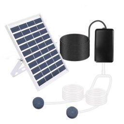Kit de Pompe à air à oxygène à énergie Solaire pour Aquarium Aquarium oxygénateur aérateur