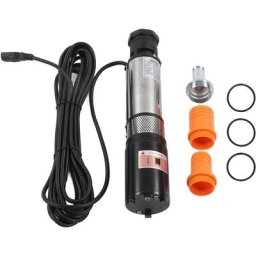 ZY - dc 12V pompe à eau solaire fil de cuivre moteur haute levée en acier inoxydable pompe de puits