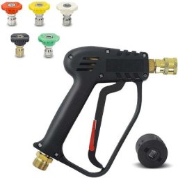 Pistolet de Lavage Haute Pression, 4000 psi 280bar, Interface M22 (14 mm) Contient Karcher Rapide