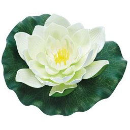 Pondolily white plante de bain artificiel