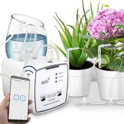 Kit d'irrigation WiFi à distance, système d'arrosage automatique pour les plantes en pot jusqu'à