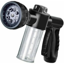 Avec 8 Modes d'Arrosage Pulvérisateur de mousse pour jardin Tuyau d'arrosage Distributeur de savon
