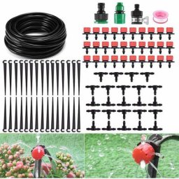 Kit d'irrigation 25m, système de goutte à goutte automatique micro, outils de jardin botanique