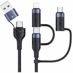 Chargeur pour électroportatif Câble Multi usb 60W, wiredge 6 en 1 Multi Chargeur usb Câble de