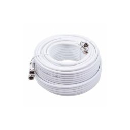 Câble Coaxial pour antenne satellite TV de 25 m métré TWIN 2x19 VAtC Blanc Diamètre 7mm