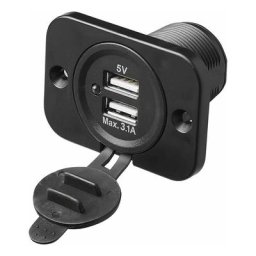 Prise-usb Double à Encastrer 3100ma 12v/24v