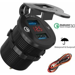 Moto Double Prise usb Chargeur de Voiture Adaptateur de Prise d'alimentation Marine Prise