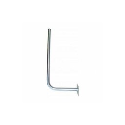 Support mural Bras Coudé Acier galvanisé Hauteur 60cm Déport 25cm Fixation 4x10mm pour antennes