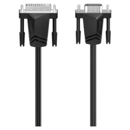Hama DVI / VGA Câble adaptateur Fiche mâle DVI-I 24+5 pôles, Fiche mâle VGA 15 pôles 1.50 m noir