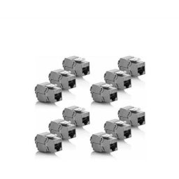 12x Module Keystone cat 6a Jack - Blindé stp Connecteur RJ45 Installation Snap-In Montage Câble