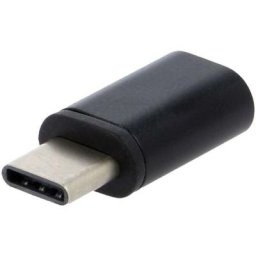 Adaptateur USB 2.0 USB B micro femelle vers USB C male noir - Noir