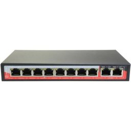 Switch Poe Ethernet 8p + 2 Uplink Safire Sf-sw1008poe-96