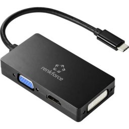 Renkforce - RF-4633066 usb-c® / hdmi / dvi / vga Adaptateur [1x usb-c® mâle - 1x vga femelle, hdmi