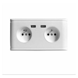 BDD - Multi-Fonctionnelle ue Prise Murale Prise de Courant Prise avec Double Port usb for Chargeur