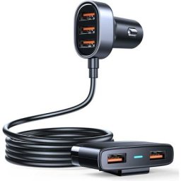 5 Adaptateur de chargeur de voiture multi usb, chargeur usb allume-cigare 6,2 a pour plusieurs
