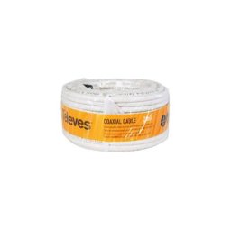 Televes - Rouleau de câble coaxial pvc blanc 20m