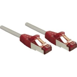 47836 RJ45 Câble réseau, câble patch cat 6 s/ftp 0.50 m gris avec cliquet d'encastrement 1 pc(s)
