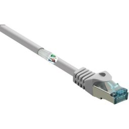 RF-5191008 RJ45 Câble réseau, câble patch cat 6a s/ftp 30.00 m gris ignifuge, avec cliquet
