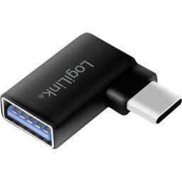 LogiLink USB 3.0 Adaptateur [1x USB 3.0 femelle type A - 1x USB 3.0 mâle type C] AU0055 coudé à 90°