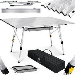 Kesser - Table de camping pliante Table de camping pliable avec cadre en aluminium Plateau de table