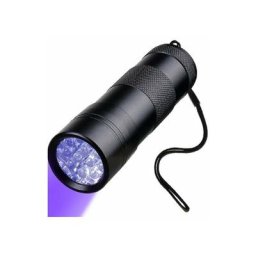 Lampe de poche uv, détecteur d'urine pour animaux de compagnie à lumière noire 12Led uv Black