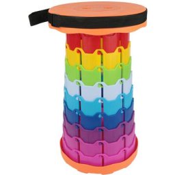 Tabouret télescopique portable,Tabouret Pliable en Plastique, Siege Pliant Portable pour la pêche